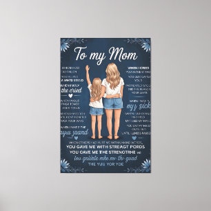 Moeder-Dochter Band Kunstprint – Sentimenteel Blon Canvas Afdruk