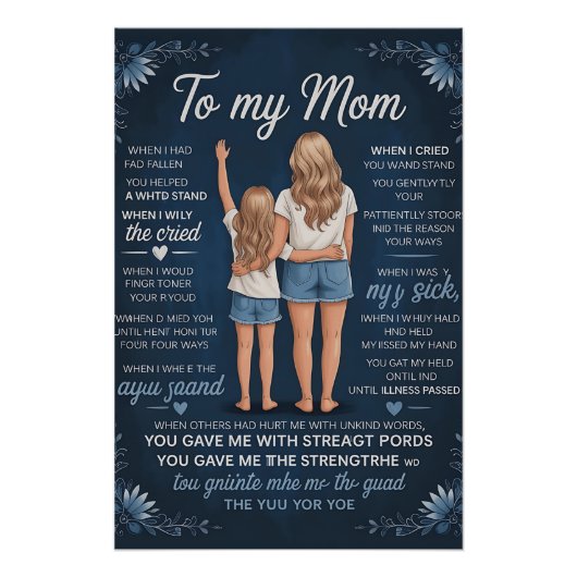 Moeder-Dochter Band Kunstprint – Sentimenteel Blon Perfect Poster (Voorkant)