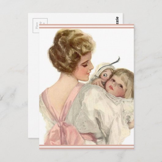 moeder dochter briefkaart (Voorkant / Achterkant)