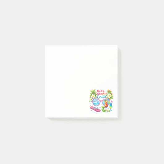 Moeder Dochter Cruise Tropische Vakantie Post-it® Notes (Voorkant)