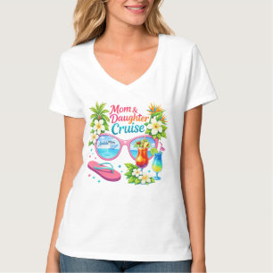 Moeder Dochter Cruise Tropische Vakantie T-shirt