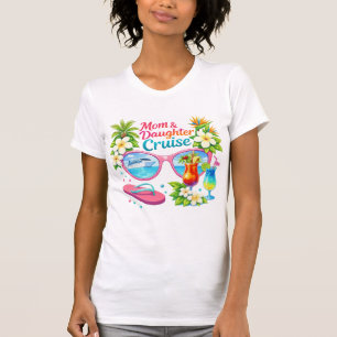Moeder Dochter Cruise Tropische Vakantie T-shirt