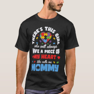 Moeder Dochter Familie Autistische Kinderen Autism T-shirt