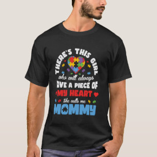Moeder Dochter Familie Autistische Kinderen Autism T-shirt