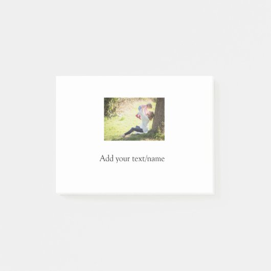 Moeder dochter familie foto naam toevoegen afbeeld post-it® notes (Voorkant)