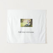 Moeder dochter familie foto naam toevoegen afbeeld wandkleed (Voorkant (horizontaal))