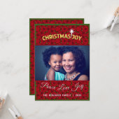 Moeder Dochter Familie Fotokerstmis personaliseren Kaart (Voorkant / Achterkant in situ)