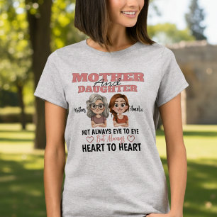Moeder Dochter Illustratie Liefde Over Afstand  T-shirt
