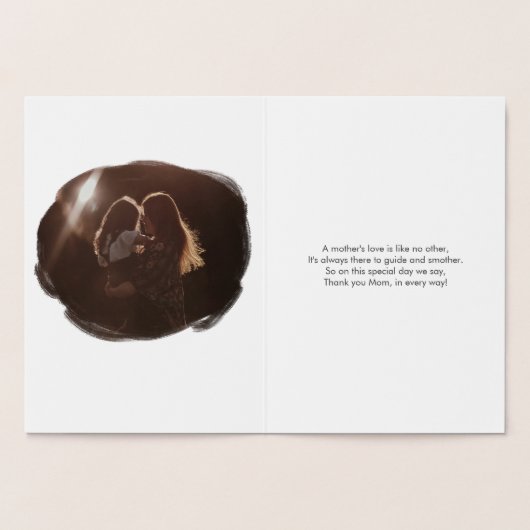 Moeder & Dochter | Illustratie | Moederdag Folie Kaarten (Binnen)