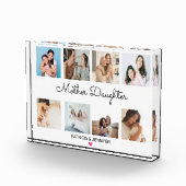 Moeder Dochter Kalligrafie | Aangepaste fotocollag Fotoblokken (Rechts)