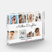 Moeder Dochter Kalligrafie | Aangepaste fotocollag Fotoblokken (Links)