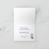 Moeder Dochter Konijn en Vogels Moederdagkaart Kaart (Binnen)