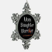 Moeder Dochter Krijger...CRPS Tin Sneeuwvlok Ornament (Links)