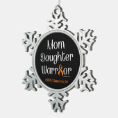 Moeder Dochter Krijger...CRPS Tin Sneeuwvlok Ornament (Rechts)