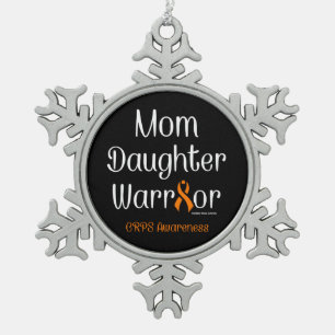 Moeder Dochter Krijger...CRPS Tin Sneeuwvlok Ornament
