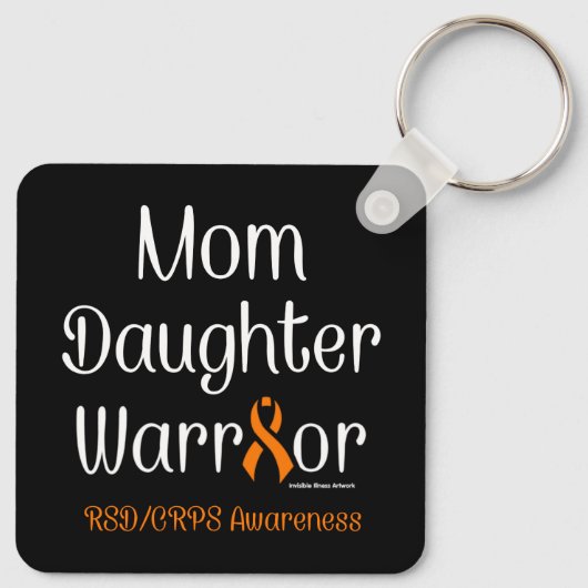 Moeder Dochter Krijger...RSD/CRPS Sleutelhanger (Achterkant)