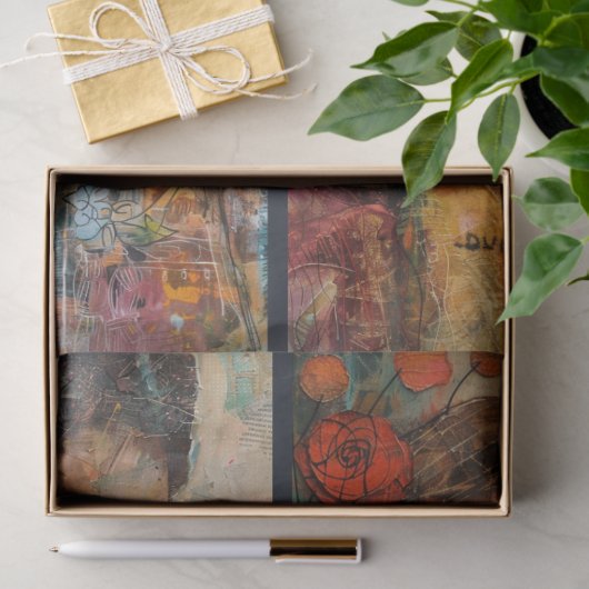 Moeder Dochter Kunstenaar Crafting Collage Decoupa Tissuepapier (Geschenk)