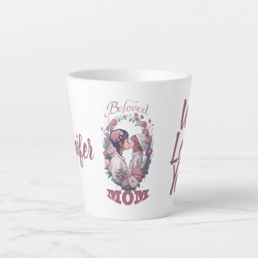 Moeder, dochter kus, beste Gift Ever, Jenny Latte Mok (Voorkant)