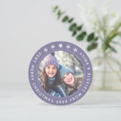 Moeder Dochter Lavender Persoonlijk kerstfeest Feestdagenkaart (Staand voorkant)
