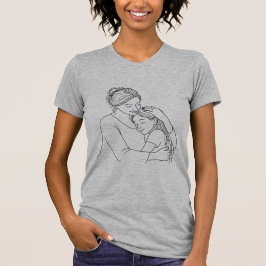 Moeder Dochter Liefde T-shirt (Voorkant)