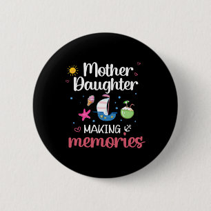 Moeder dochter maakt herinneringen aan familie Xma Ronde Button 5,7 Cm