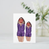 Moeder, dochter, moederdag, cadeau, briefkaart (Staand voorkant)