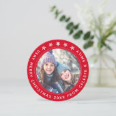 Moeder Dochter Red  kerst Feestdagenkaart (Staand voorkant)