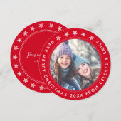 Moeder Dochter Red  kerst Feestdagenkaart (Voorkant / Achterkant)