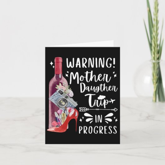 Moeder Dochter Reis 2025 Familie Moeder Matching V Kaart (Voorkant)