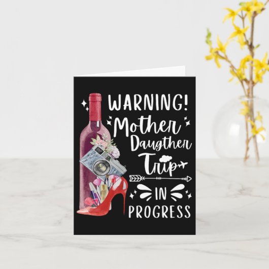 Moeder Dochter Reis 2025 Familie Moeder Matching V Kaart (Gele Bloem)