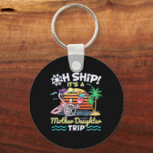 Moeder Dochter Reis Matching Moeder Dochter Cruise Sleutelhanger (Voorkant)