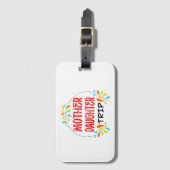 Moeder dochter reis, moeder dochter vakantie bagagelabel (Voorkant (verticaal))