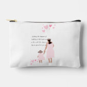 Moeder & Dochter Roze Hart Silhouet Etui (Voorkant)