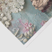 Moeder & Dochter Shabby Chic & Bloemen Collage Tissuepapier (Detail)
