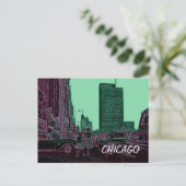 Moeder Dochter Shopping Michigan Ave Chicago 1961 Briefkaart (Staand voorkant)