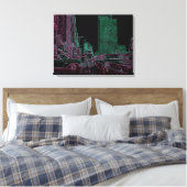 Moeder Dochter Shopping Michigan Ave Chicago 1961 Canvas Afdruk (Insitu (Slaapkamer))