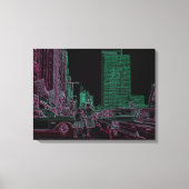 Moeder Dochter Shopping Michigan Ave Chicago 1961 Canvas Afdruk (Voorkant)