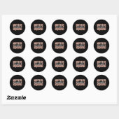 Moeder Dochter Squad Moeder Matching Moeder Dochte Ronde Sticker (Vel)