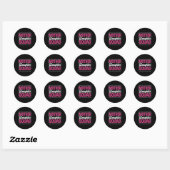 Moeder Dochter Squad Moeder Matching Moeder Dochte Ronde Sticker (Vel)