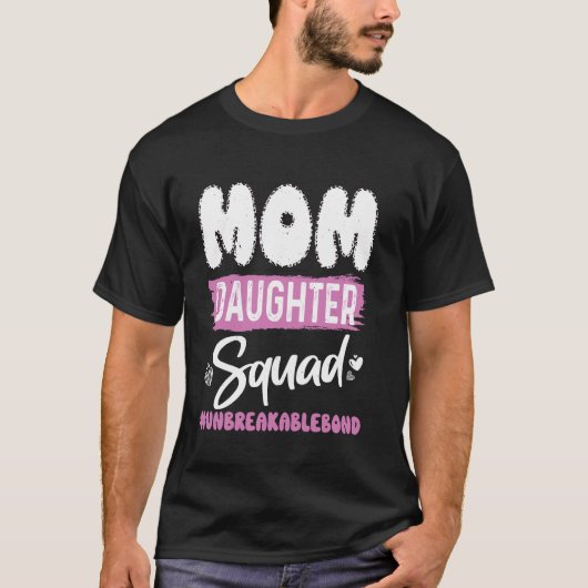 Moeder Dochter Squad Onbreekbare Band Luipaard Voo T-shirt (Voorkant)