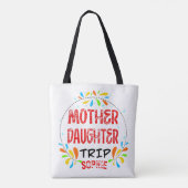 Moeder Dochter Trip, Getaway Familie Vrouwen Tote Bag (Achterkant)
