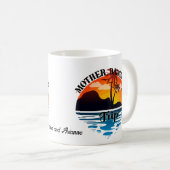 Moeder Dochter Trip, Tropische Zonsondergang Getaw Koffiemok (Voorkant rechts)