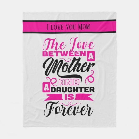 Moeder Doen liefde tekst toevoegen Fleece Deken (Voorkant)