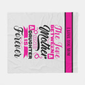 Moeder Doen liefde tekst toevoegen Fleece Deken (Voorkant (Horizontaal))