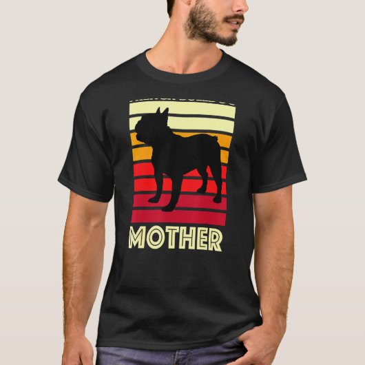 Moeder Dog French Bulldog mama T-shirt (Voorkant)