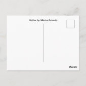 Moeder door Mikulas Galanda Briefkaart (Achterkant)