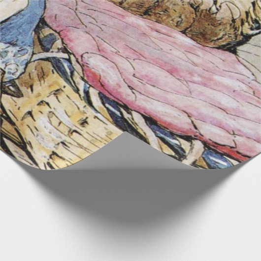 Moeder Dormouse en haar kind - Beatrix Potter Cadeaupapier (Hoek)