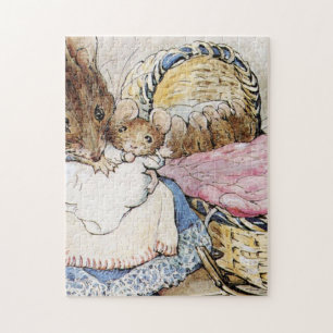 Moeder Dormouse en haar kind - Beatrix Potter Legpuzzel
