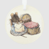 Moeder Dormouse en haar kinderen Kerstmis Ornament (achterkant)