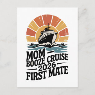 Moeder drankcruise 2026 Familie Matching Feestdagenkaart